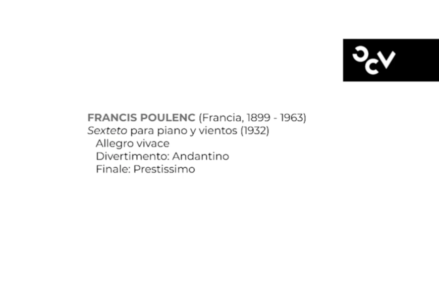 Poulenc, Sexteto para vientos y piano